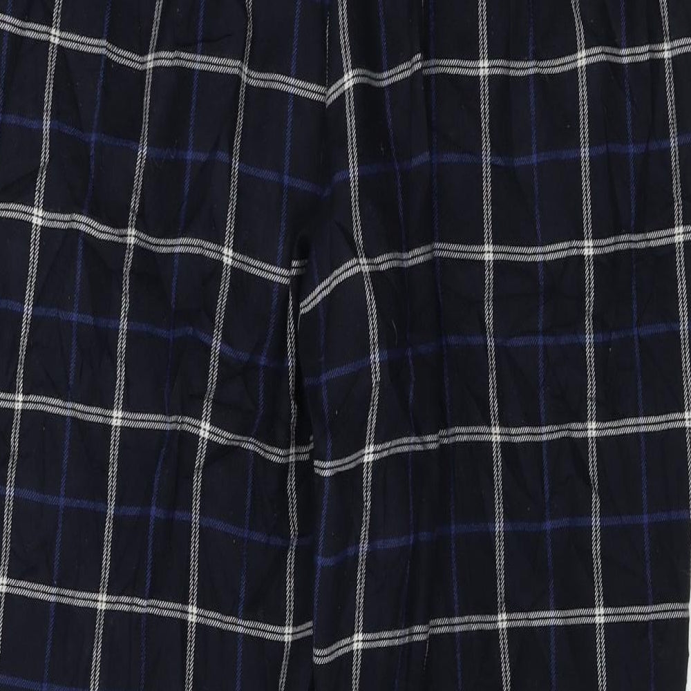F&F  Womens Black Check  Trousers  Size 16 L25 in