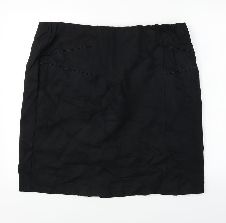 Marks and Spencer Womens Black Bandage Skirt Size 38 in
