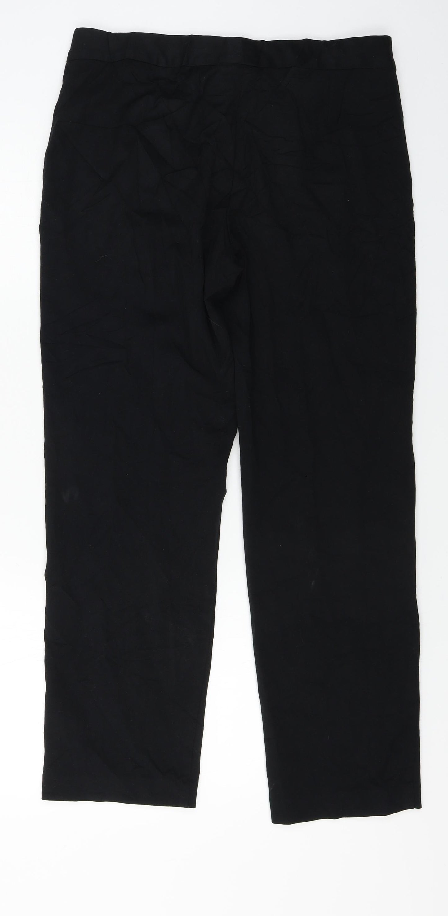 Marks and Spencer  Womens Black   Trousers  Size 12 L25 in