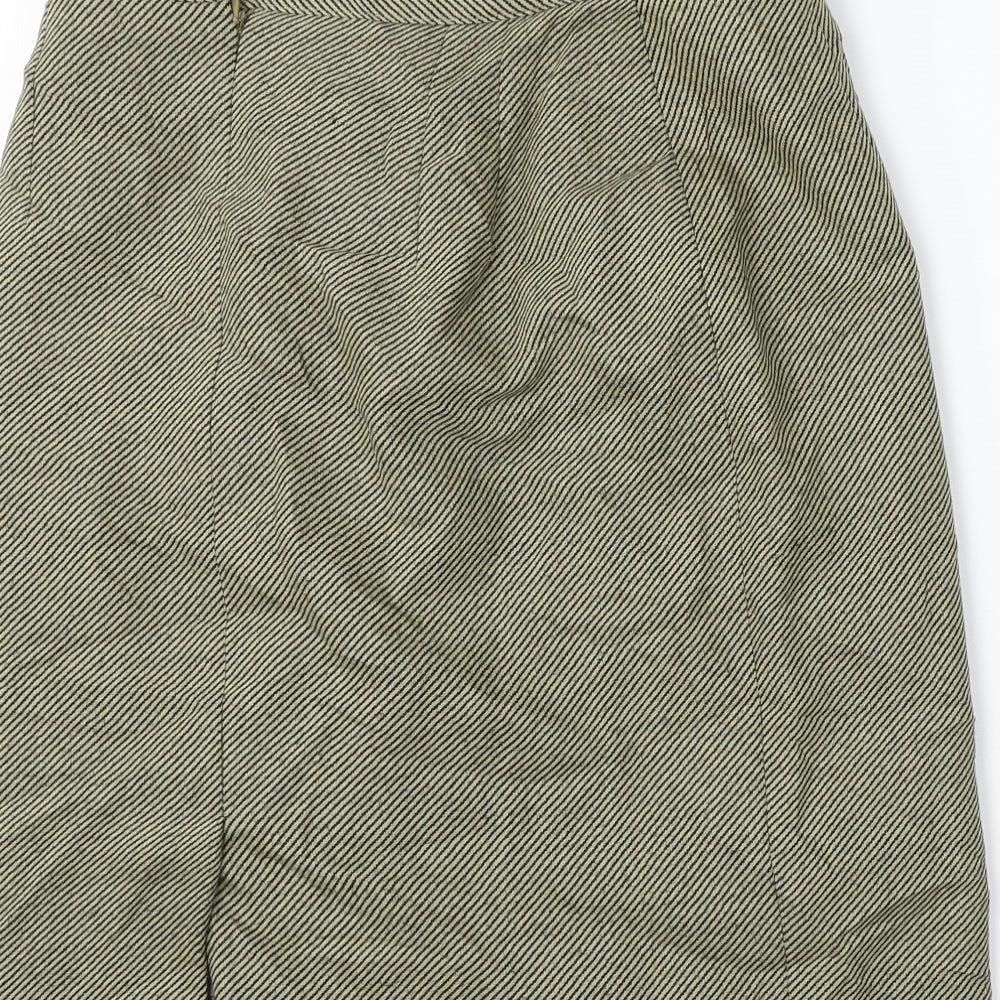 Marks and Spencer  Womens Brown Check  Bandage Skirt Size 28 in