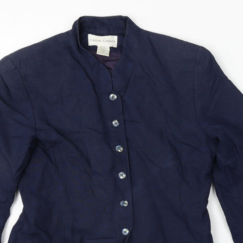 Casual Corner  Womens Blue   Jacket Coat Size 4