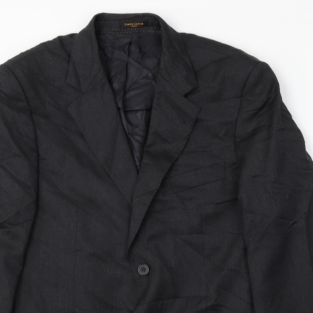Simon Carter  Mens Black   Jacket Blazer Size 40
