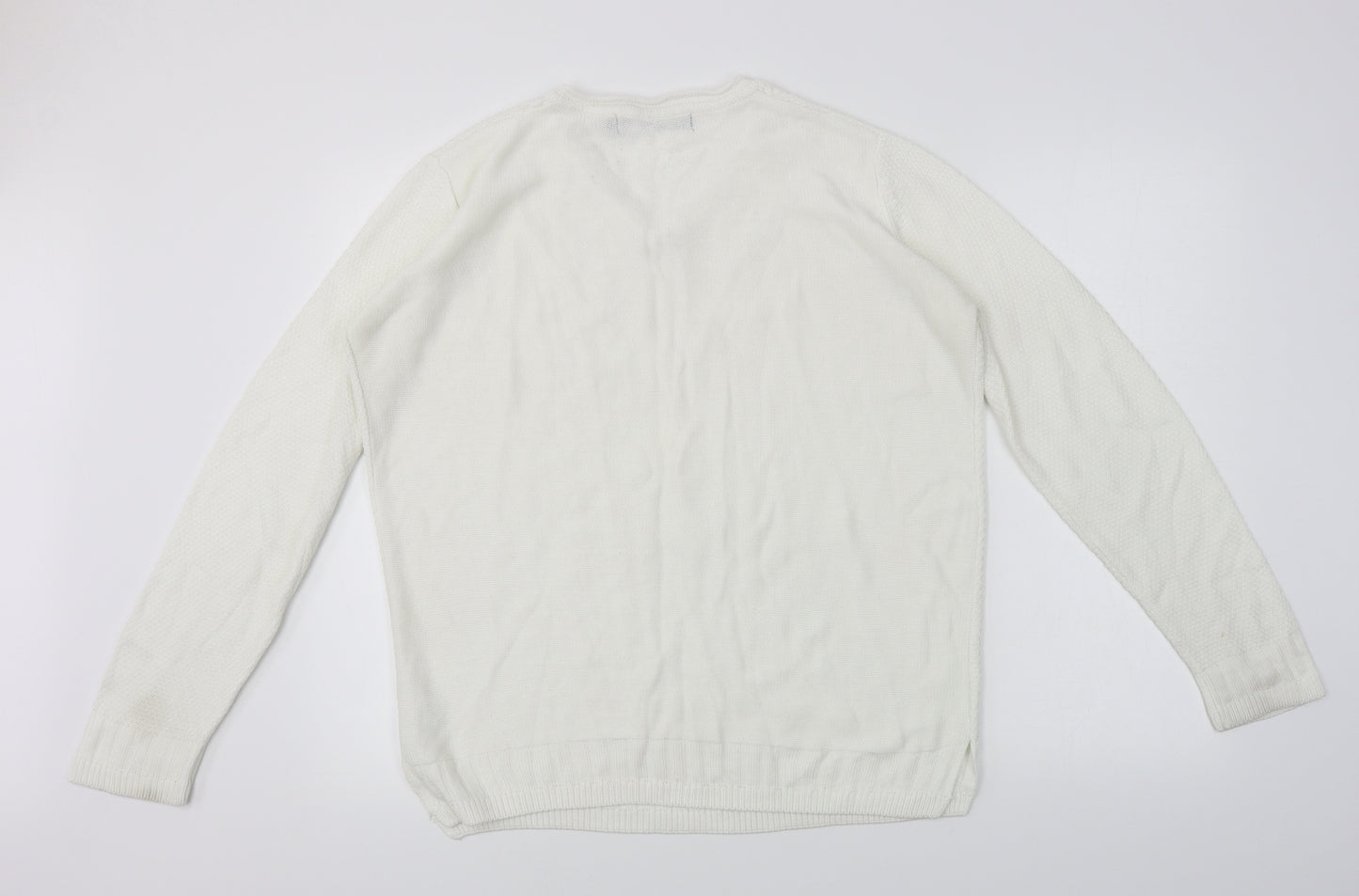 ISLE    Womens White   Pullover Jumper Size S