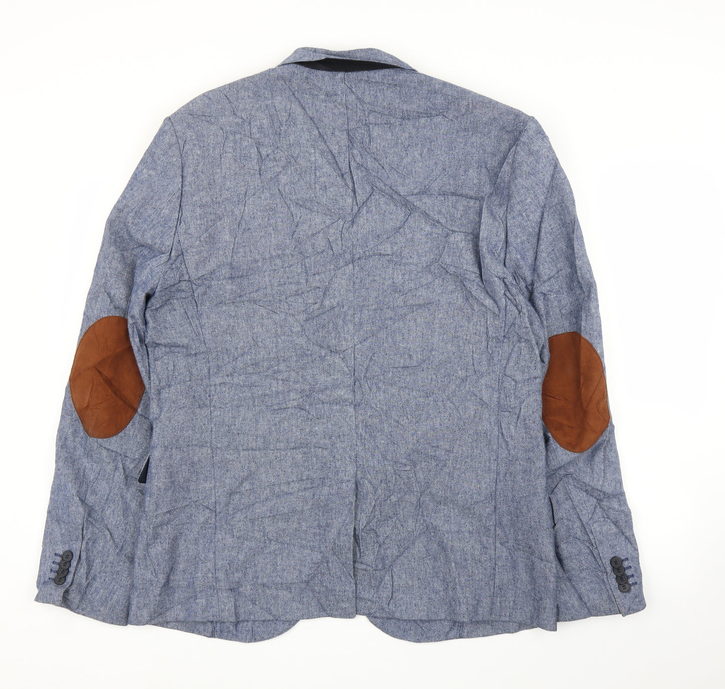 H&M Mens Blue   Jacket Suit Jacket Size 44