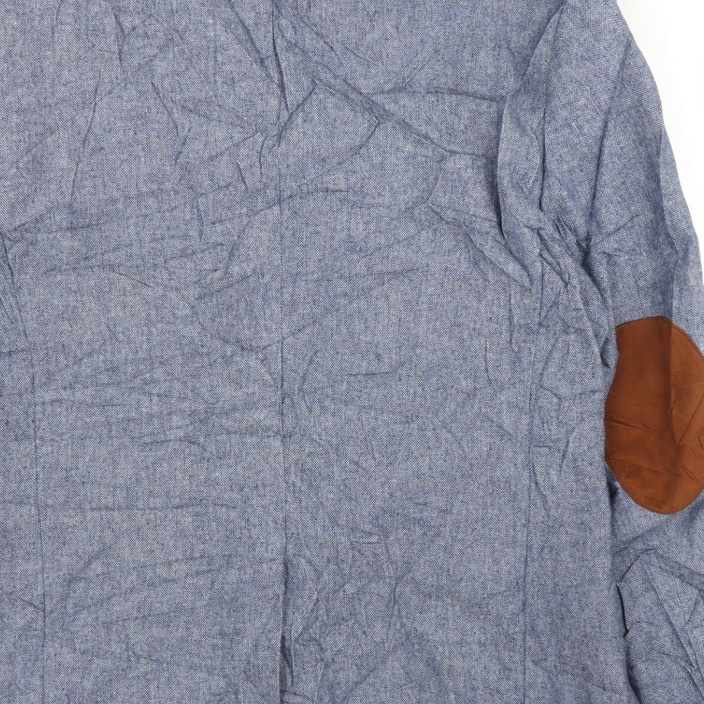 H&M Mens Blue   Jacket Suit Jacket Size 44