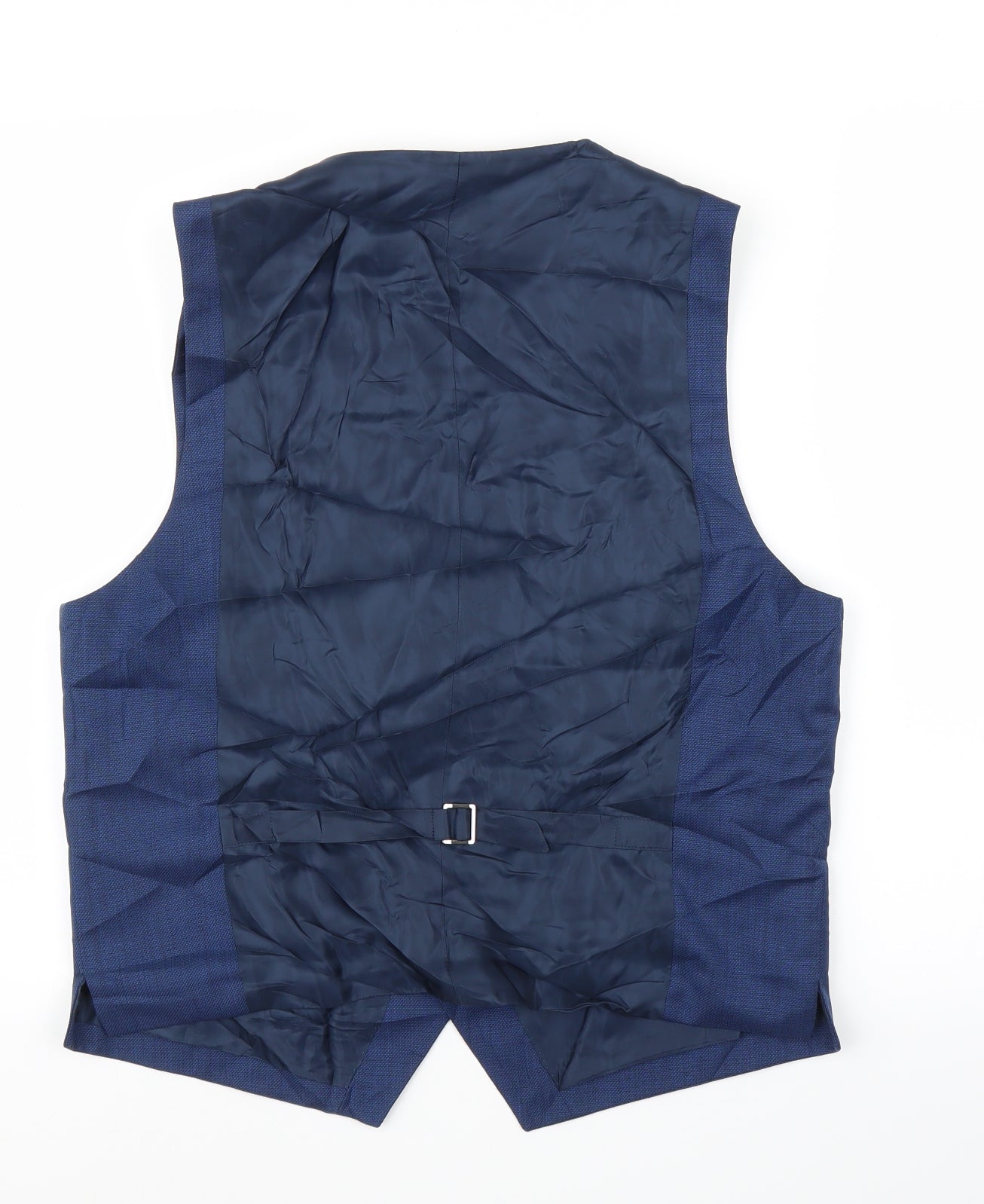 Preworn Mens Blue   Jacket Suit Waistcoat Size 38