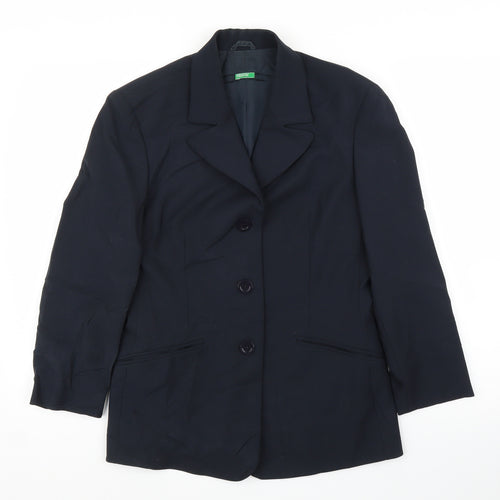 Benneton Womens Black   Jacket Blazer Size 12