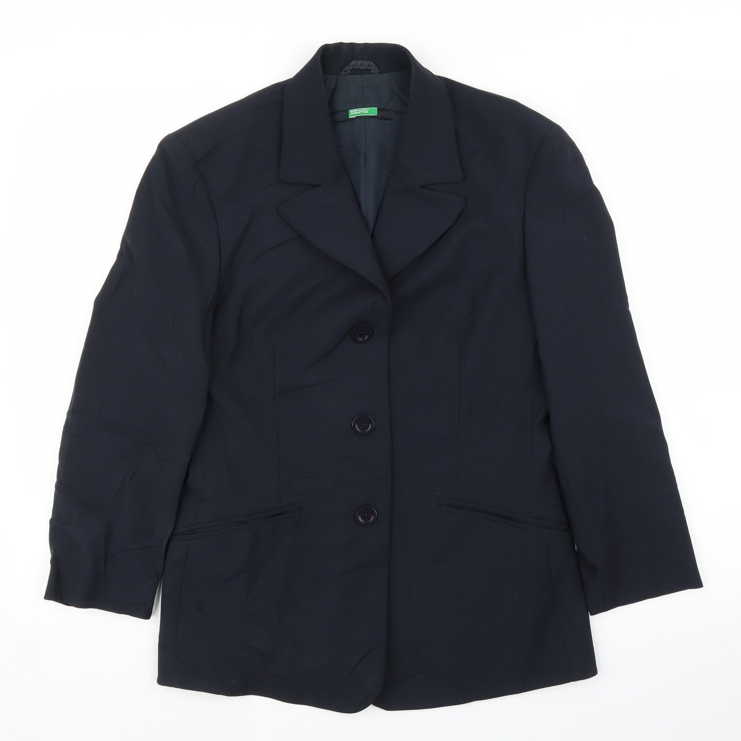 Benneton Womens Black   Jacket Blazer Size 12
