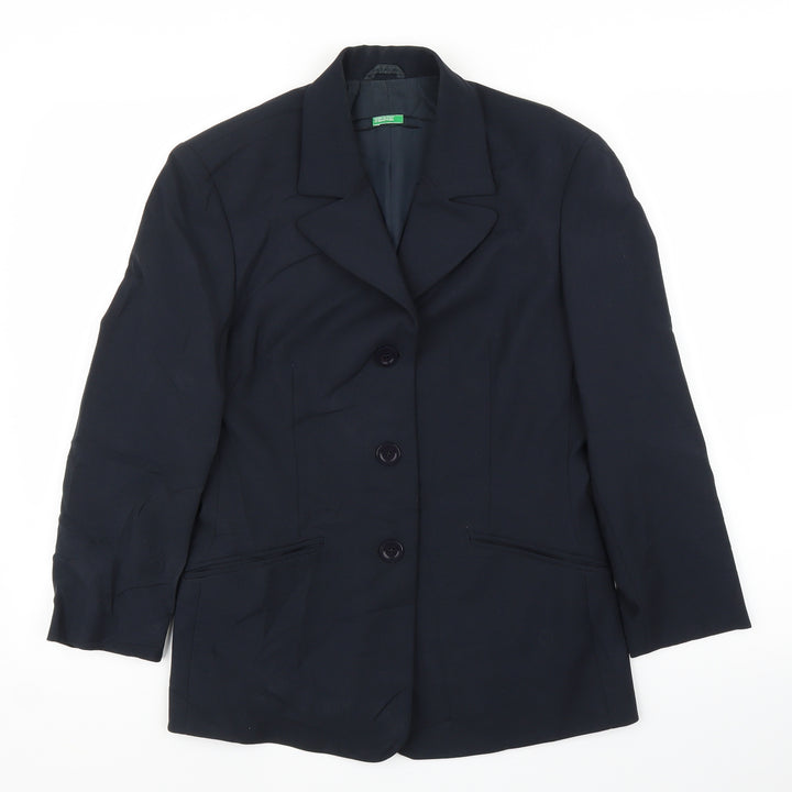 Benneton Womens Black   Jacket Blazer Size 12