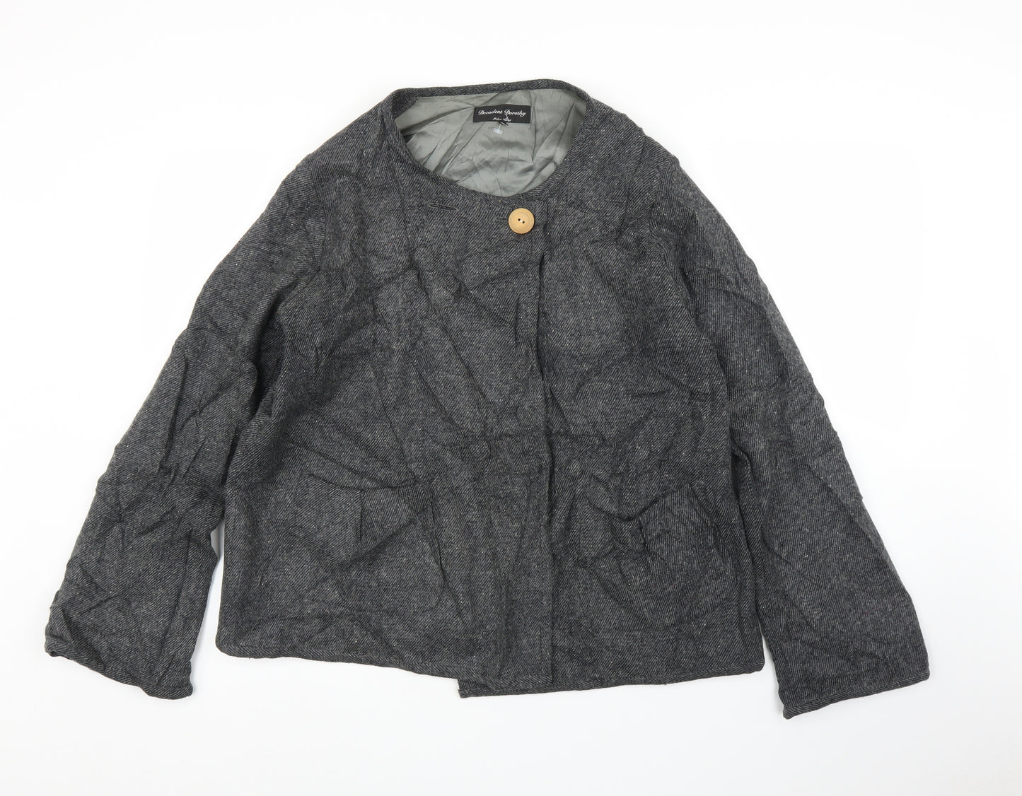 Decadent Dorothy Womens Grey   Cardigan Jumper Size XL  - Jacket