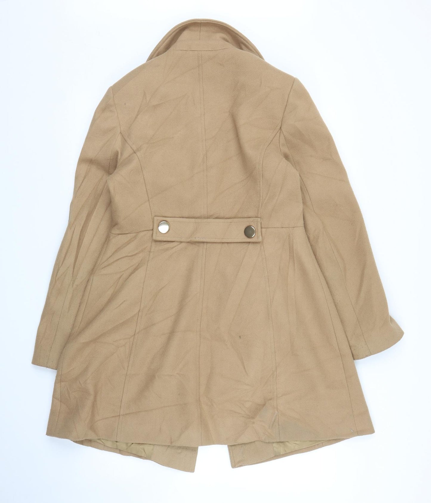 Dorothy Perkins Womens Beige   Overcoat Coat Size 12