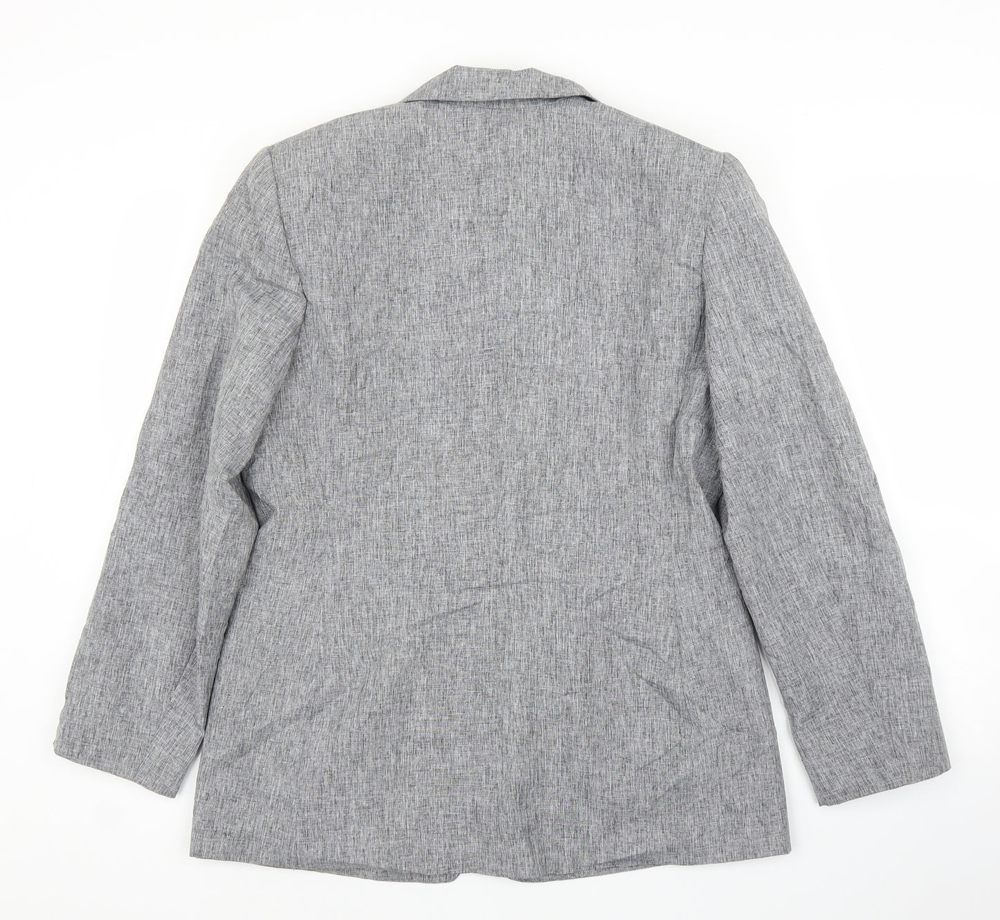 Design Essentials Womens Grey   Jacket Blazer Size 14