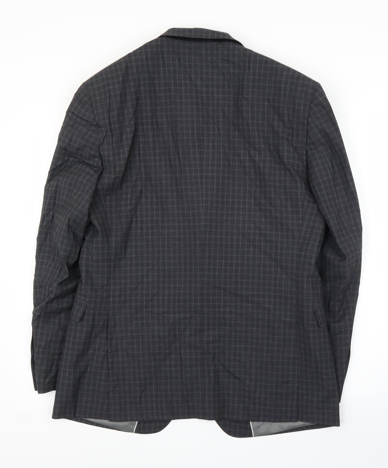 French Connection Mens Grey Check  Jacket Suit Jacket Size 38