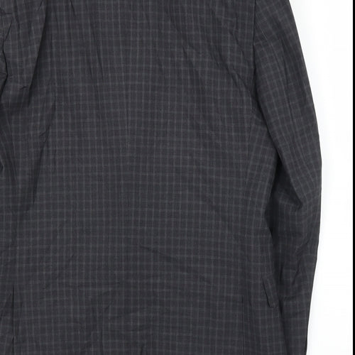 French Connection Mens Grey Check  Jacket Suit Jacket Size 38