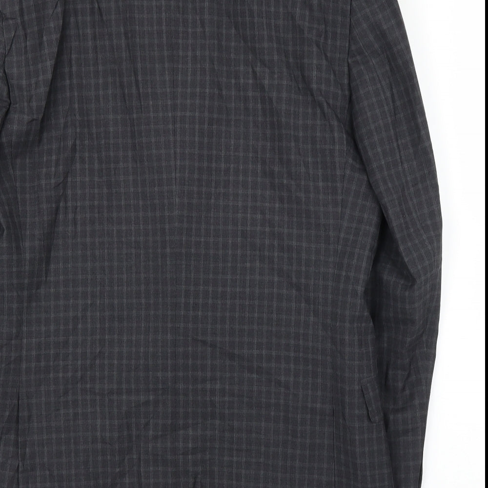 French Connection Mens Grey Check  Jacket Suit Jacket Size 38