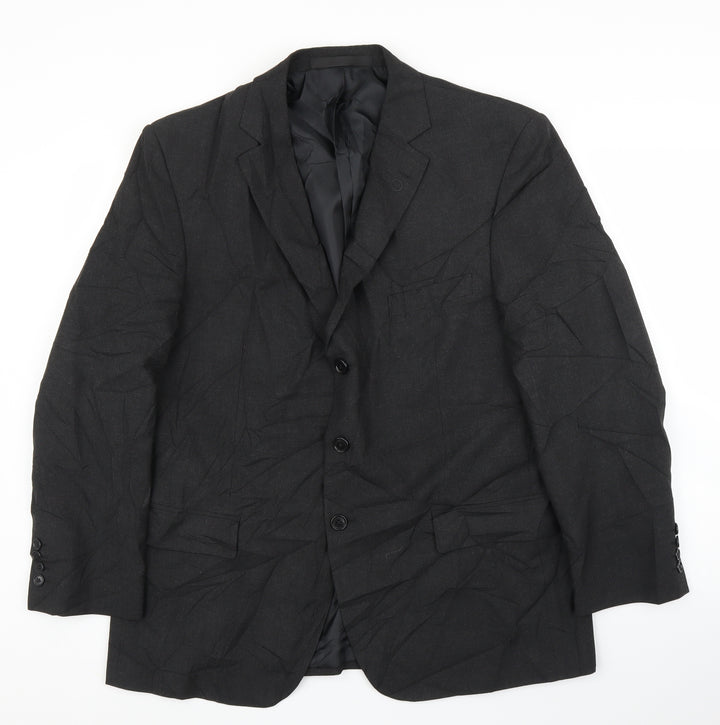 M&S Mens Grey   Jacket Suit Jacket Size 40