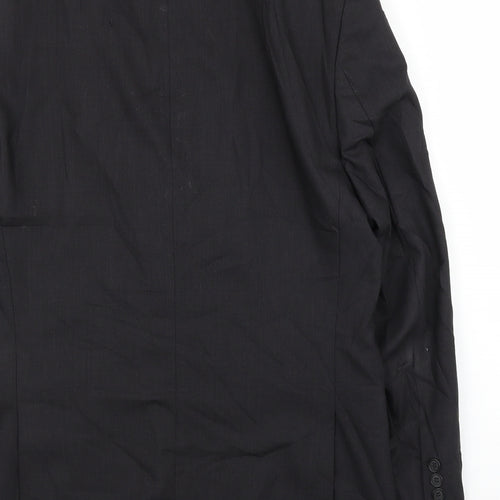 M&S Mens Black   Jacket Suit Jacket Size 40