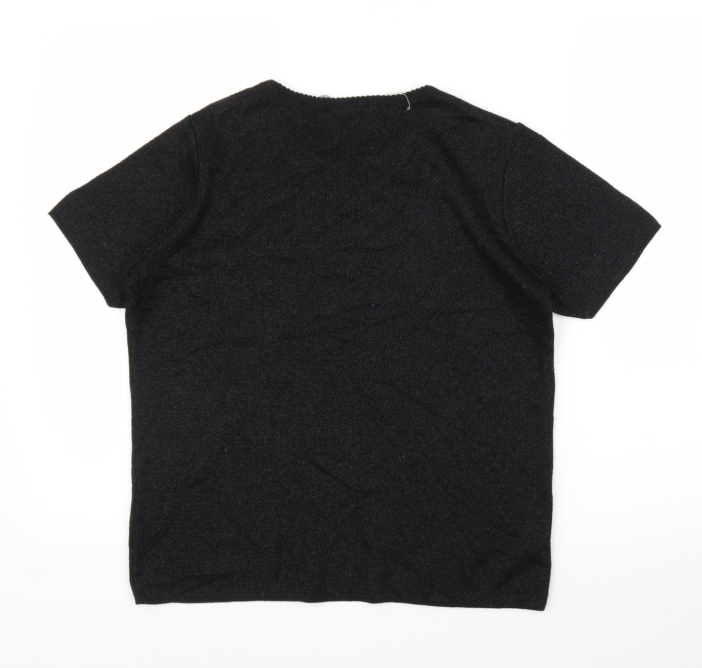 EWM Womens Black   Basic T-Shirt Size 10