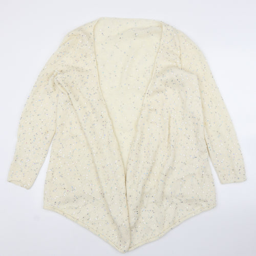 Preworn Womens Ivory   Cardigan Jumper Size L