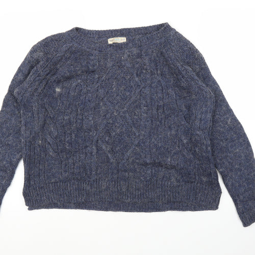 M&S Womens Blue   Pullover Jumper Size 12