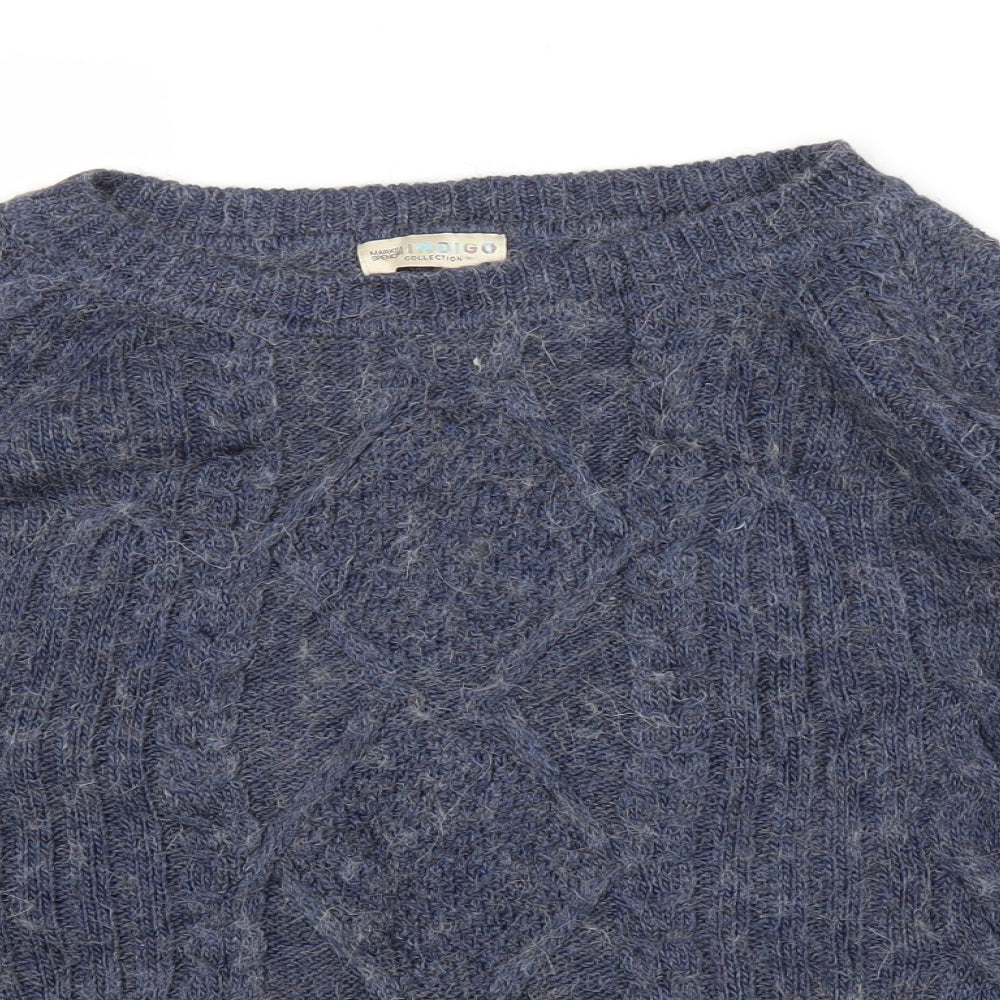 M&S Womens Blue   Pullover Jumper Size 12