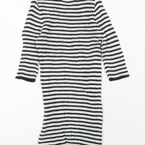 NEXT Womens Blue Striped  Tunic T-Shirt Size 6
