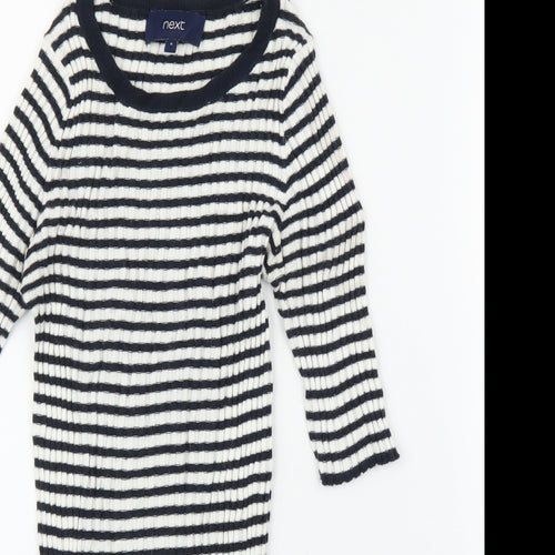 NEXT Womens Blue Striped  Tunic T-Shirt Size 6