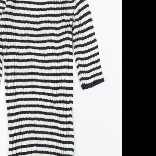 NEXT Womens Blue Striped  Tunic T-Shirt Size 6