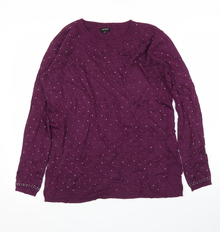 River Island Womens Purple   Pullover Jumper Size 12