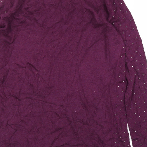 River Island Womens Purple   Pullover Jumper Size 12