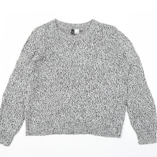 H&M Womens Grey   Pullover Jumper Size M