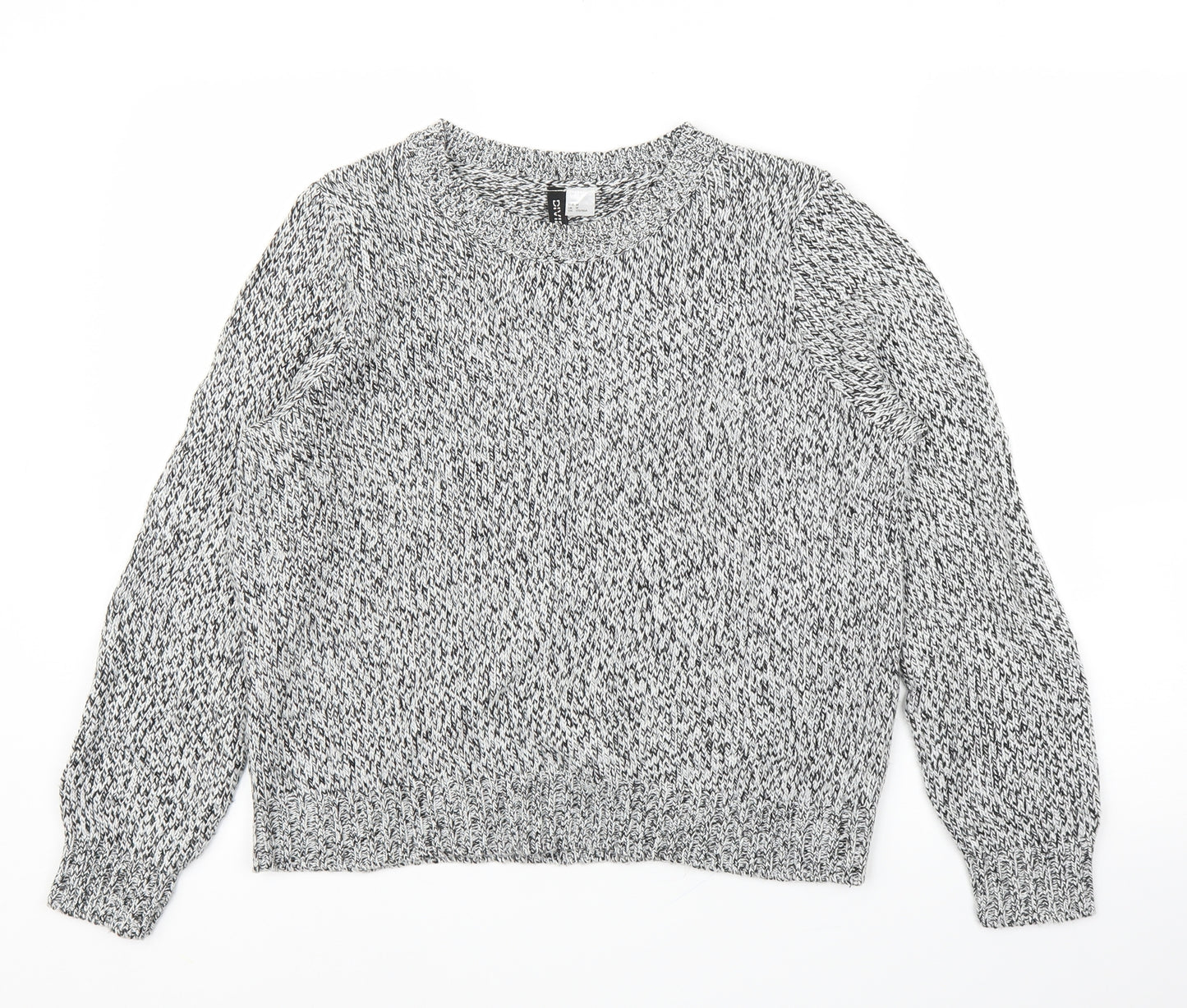 H&M Womens Grey   Pullover Jumper Size M