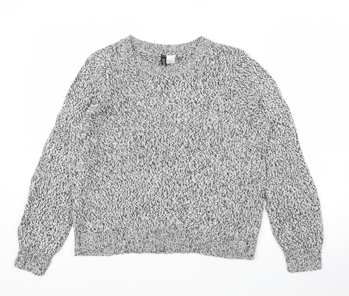 H&M Womens Grey   Pullover Jumper Size M