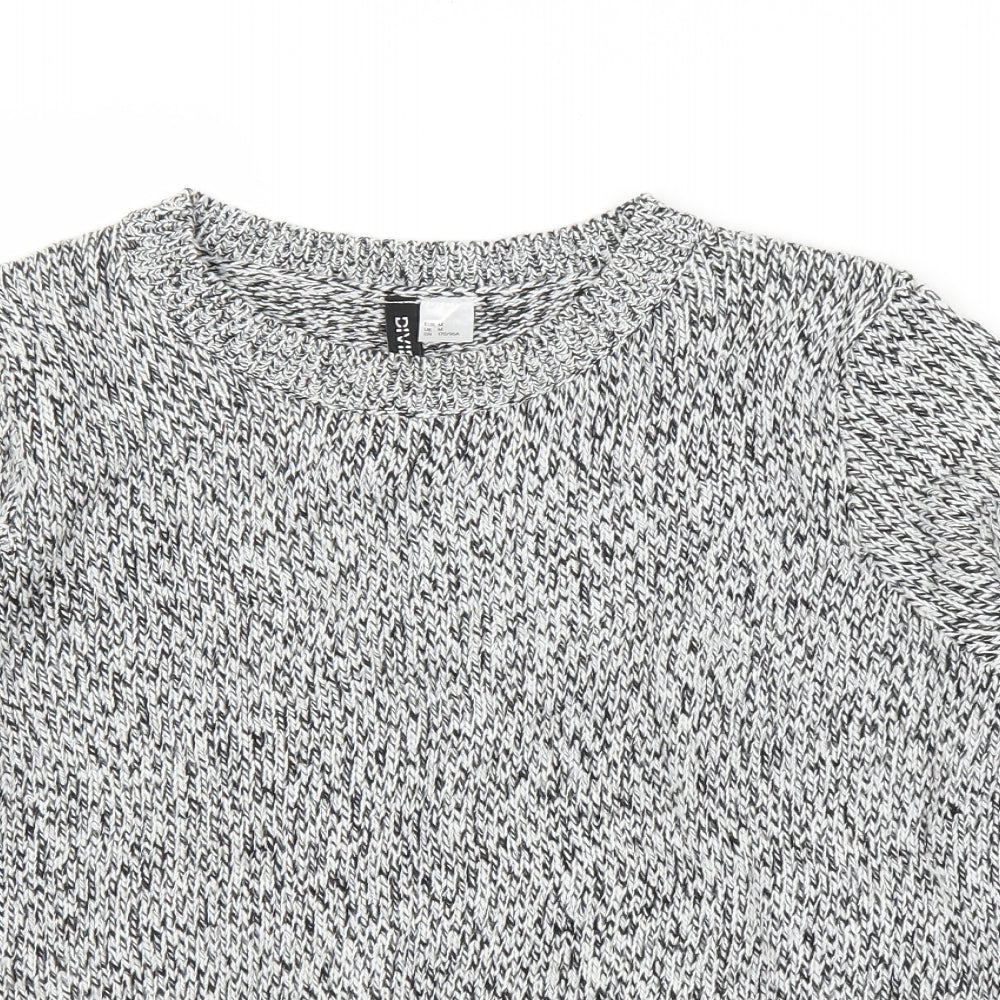 H&M Womens Grey   Pullover Jumper Size M