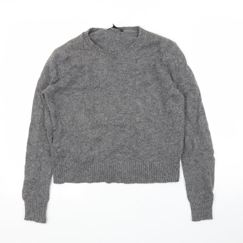 Mango Womens Grey   Pullover Jumper Size S