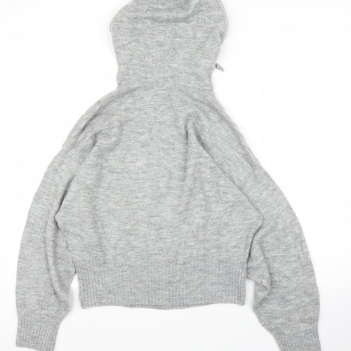 H&M Womens Grey   Pullover Hoodie Size XS