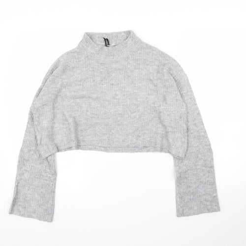 H&M Womens Grey   Pullover Jumper Size S
