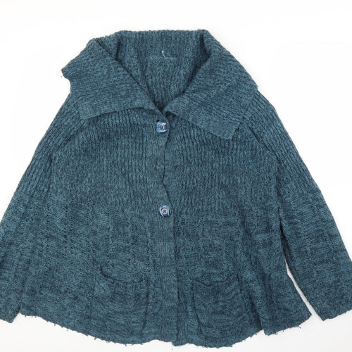 BM Womens Blue   Cardigan Jumper Size L