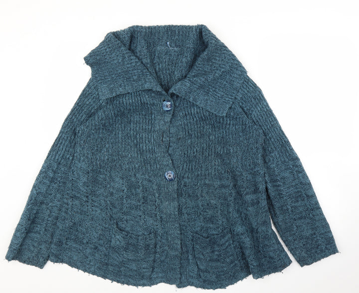 BM Womens Blue   Cardigan Jumper Size L