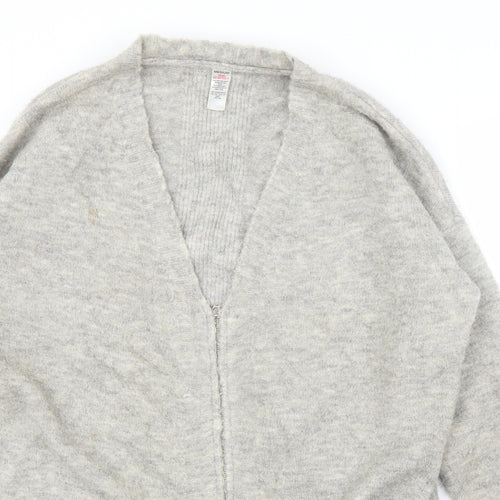 Preworn Womens Grey   Full Zip Jumper Size M
