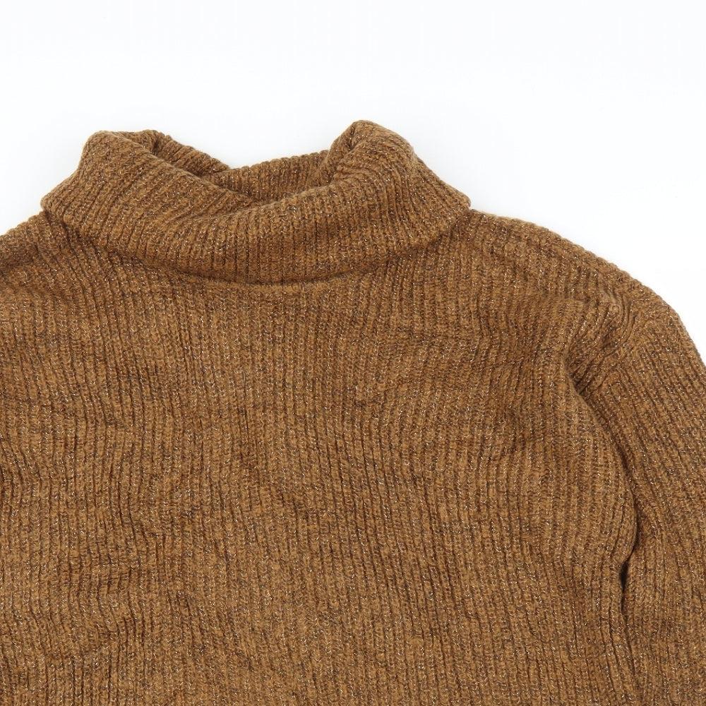 Trend Womens Brown   Pullover Jumper Size 12  - Split back