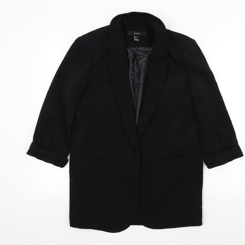 FOREVER 21 Womens Black Colourblock  Jacket Blazer Size L