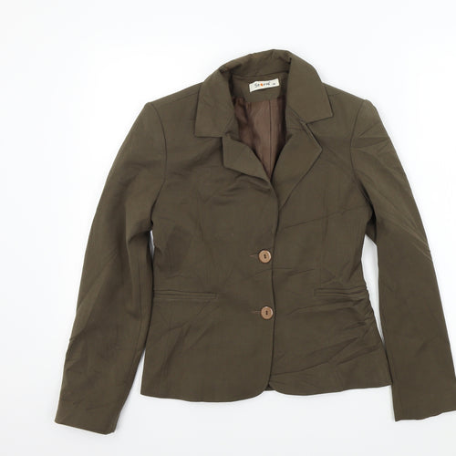 Storm Womens Brown Colourblock  Jacket Blazer Size 38