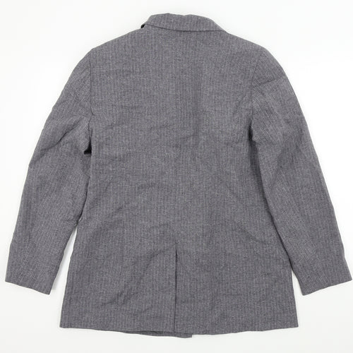 Etam Womens Grey Pinstripe  Jacket Suit Jacket Size 16