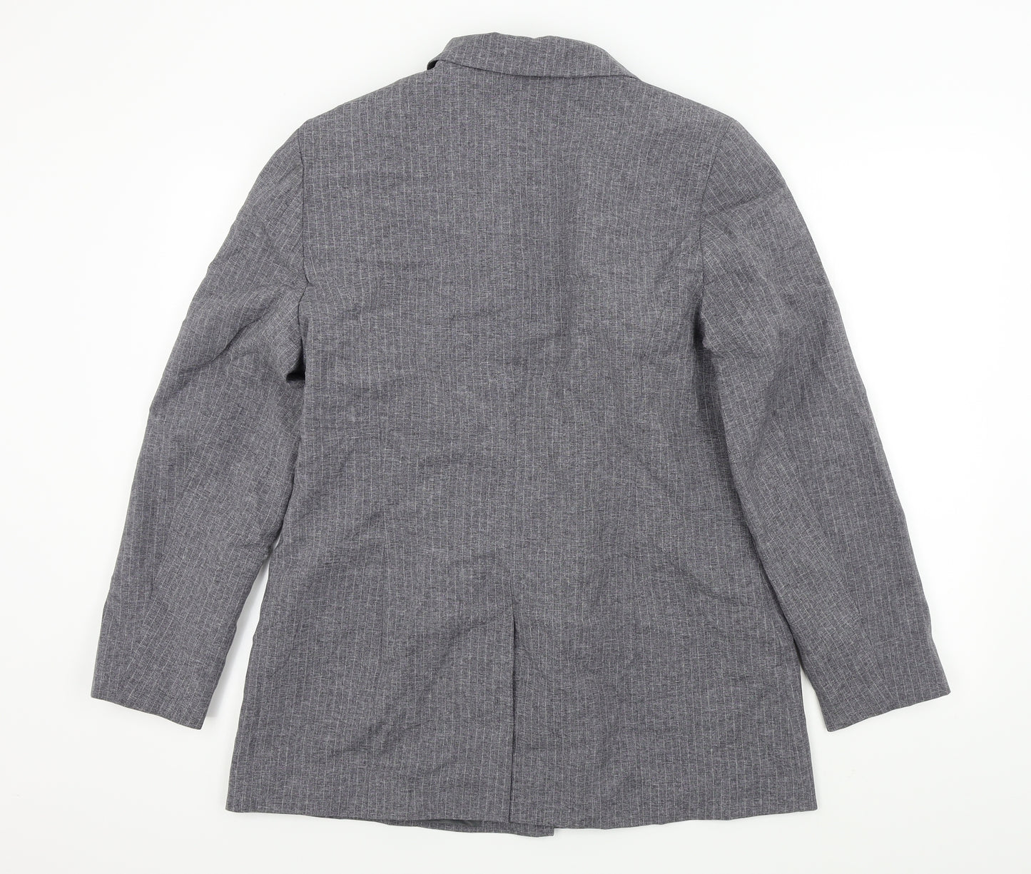 Etam Womens Grey Pinstripe  Jacket Suit Jacket Size 16