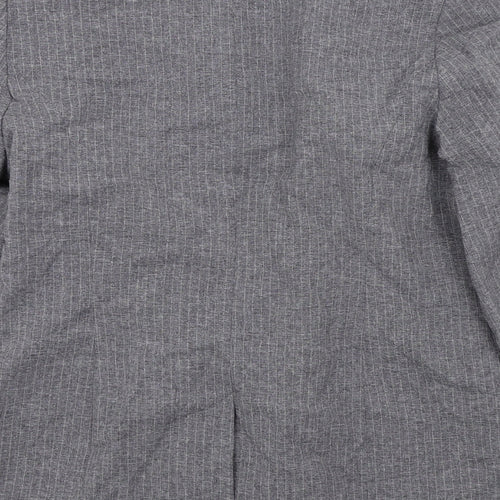 Etam Womens Grey Pinstripe  Jacket Suit Jacket Size 16