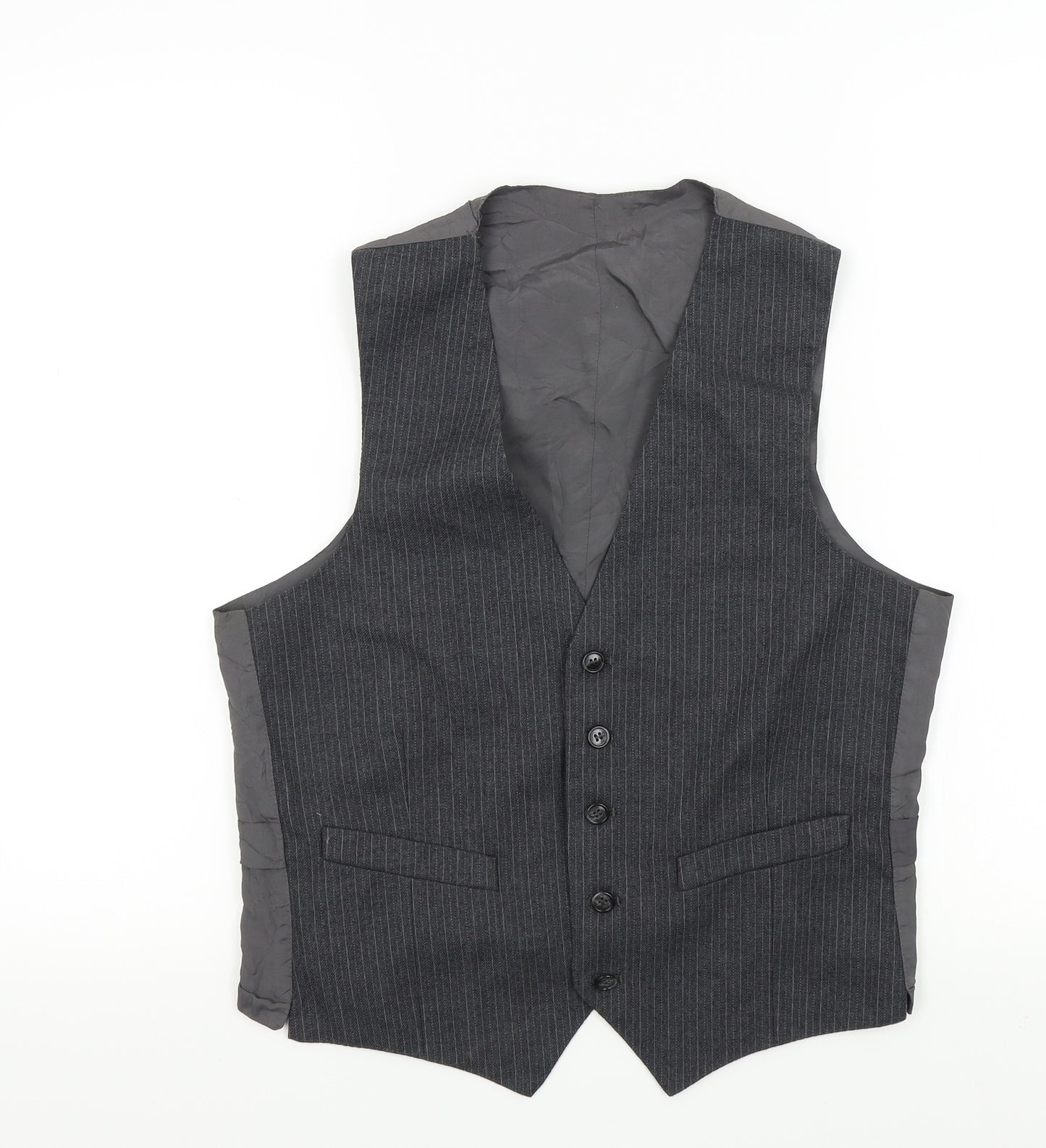 Preworn Mens Grey   Jacket Suit Waistcoat Size S