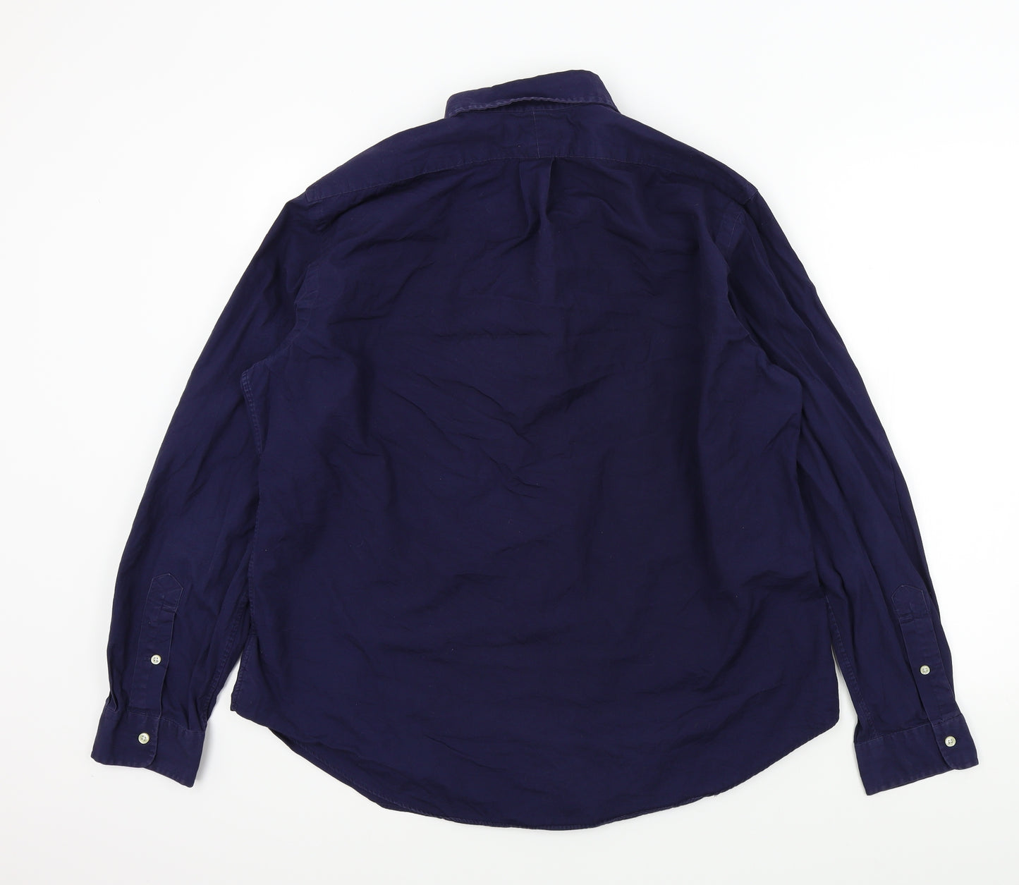 Ralph Lauren Mens Blue Colourblock   Button-Up Size XL