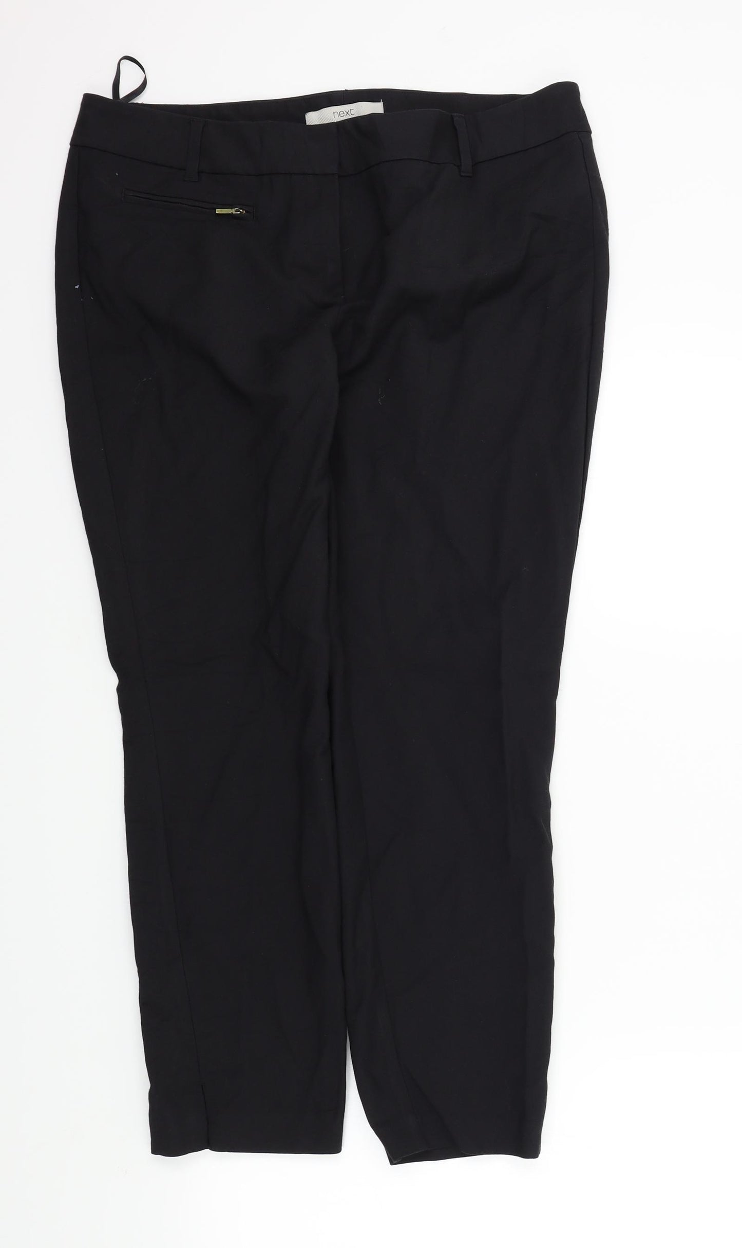 NEXT Womens Black   Trousers  Size 14 L26 in
