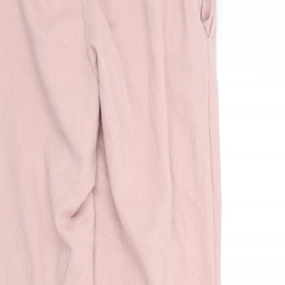 New Look Womens Pink   Sweatpants Trousers Size 12 L27 in